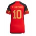 Cheap Belgium Eden Hazard #10 Home Football Shirt Women World Cup 2022 Short Sleeve